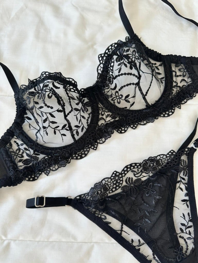 Marte Siyah Bralet Takım - Feruz Design