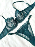 Marte Yeşil Bralet Takım - Feruz Design