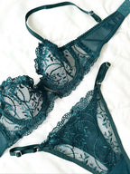 Marte Yeşil Bralet Takım - Feruz Design