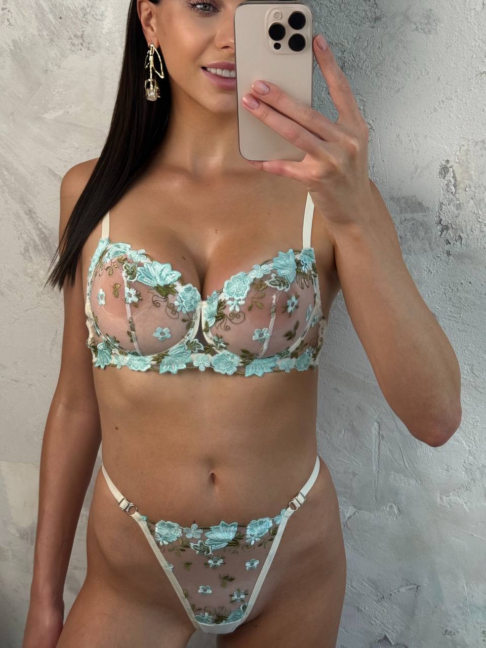 Lilly Mavi Bralet Takım