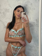 Lilly Mavi Bralet Takım