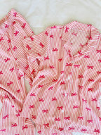 Pembe Fiyonk Bürümcük Pijama Takımı - Feruz Design