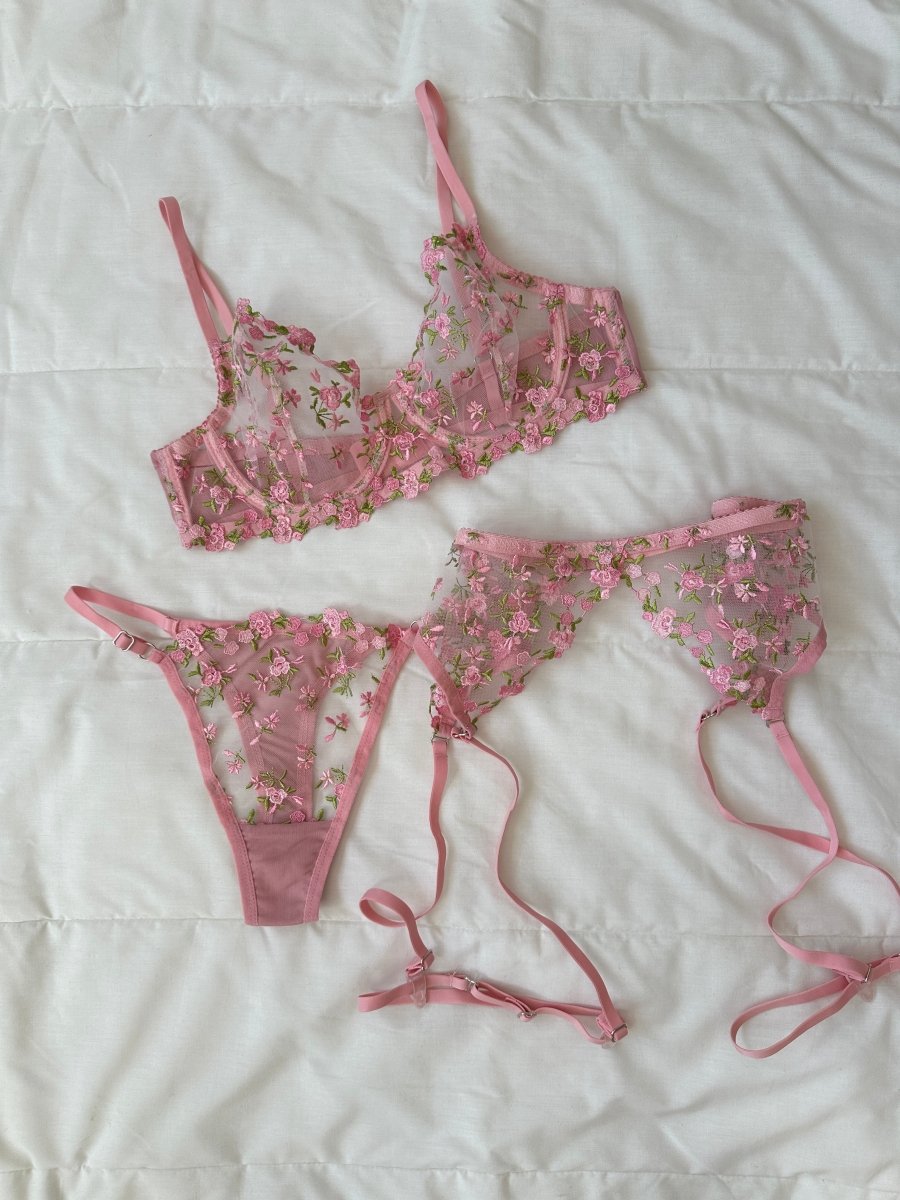 Pembe Polina Jartiyer Takım - Feruz Design