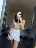 Hestia Pembe Bralet Takım