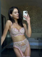 Polina Pembe Jartiyer Seti - Feruz Design