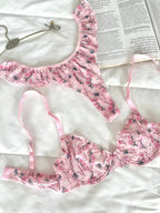 Pretty Pembe Tül Sütyen Takımı - Feruz Design