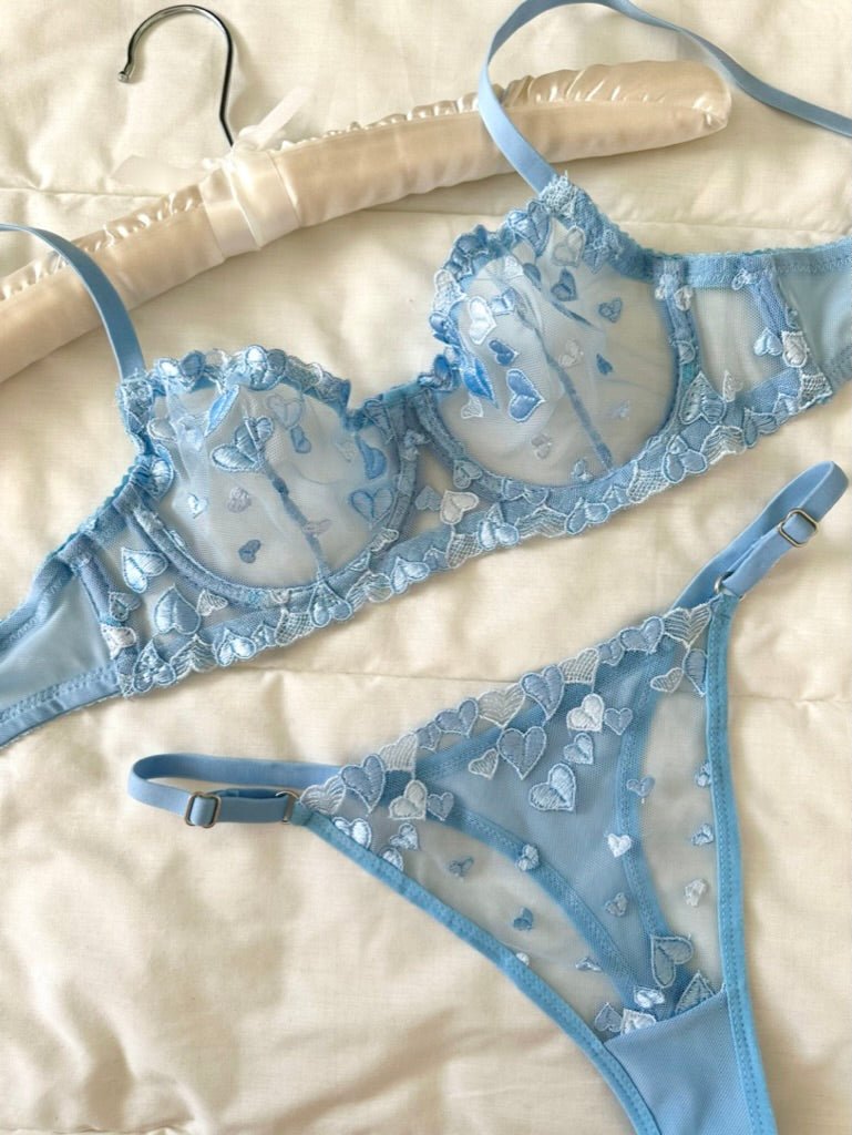 Shay Mavi Bralet Takım - Feruz Design