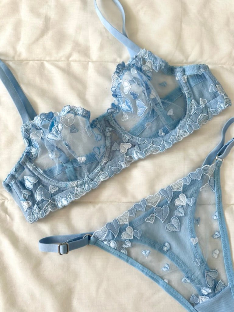 Shay Mavi Bralet Takım - Feruz Design