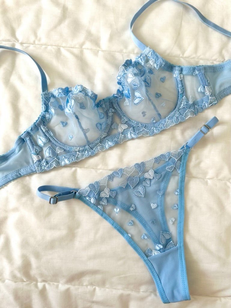 Shay Mavi Bralet Takım - Feruz Design