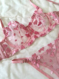 Shay Pembe Bralet Takım - Feruz Design