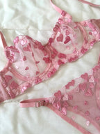 Shay Pembe Bralet Takım - Feruz Design