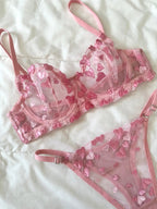 Shay Pembe Bralet Takım - Feruz Design