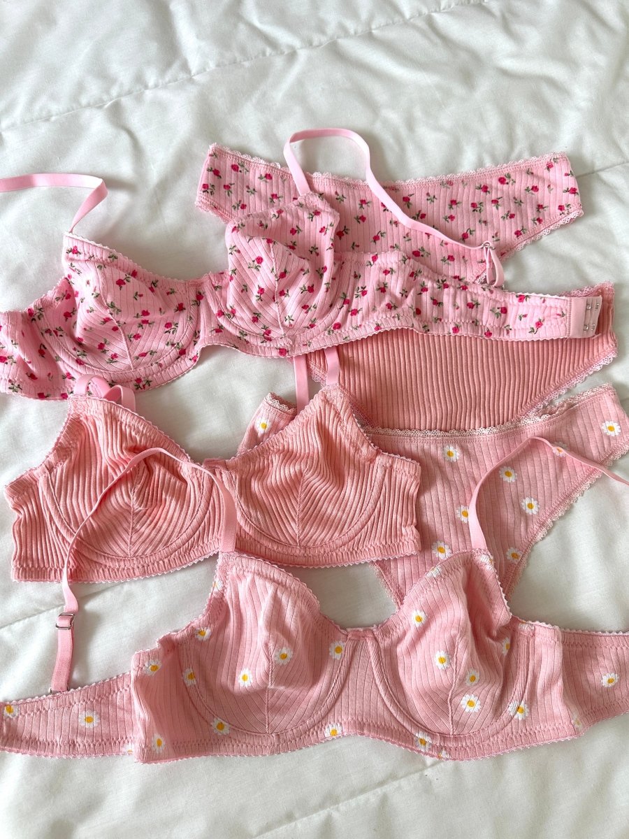 Soft Pink 3'lü İç Giyim Seti - Feruz Design
