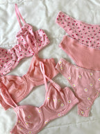 Soft Pink 3'lü İç Giyim Seti - Feruz Design