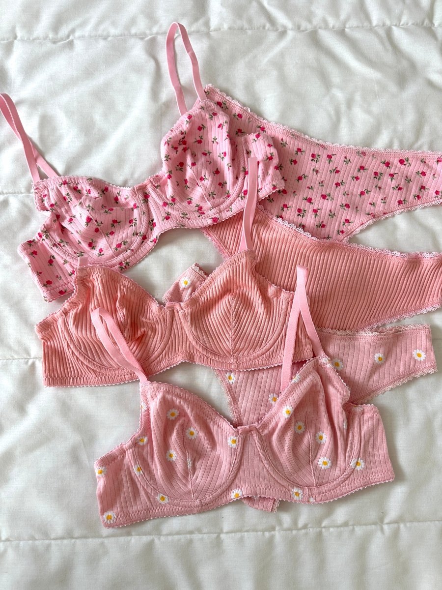 Soft Pink 3'lü İç Giyim Seti - Feruz Design