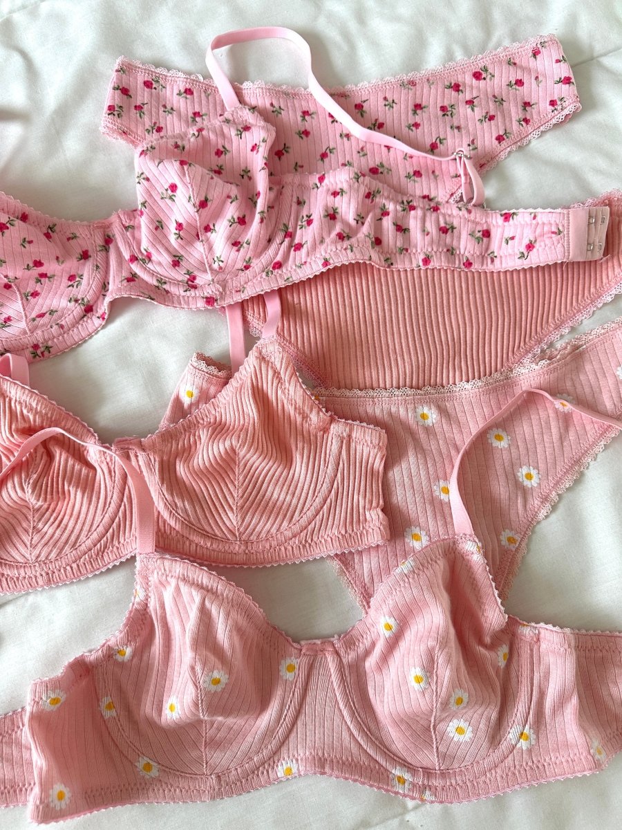 Soft Pink 3'lü İç Giyim Seti - Feruz Design