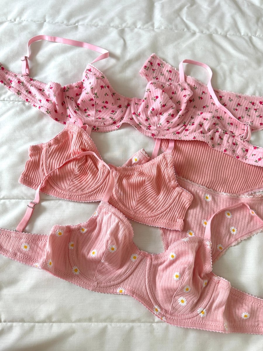 Soft Pink 3'lü İç Giyim Seti - Feruz Design